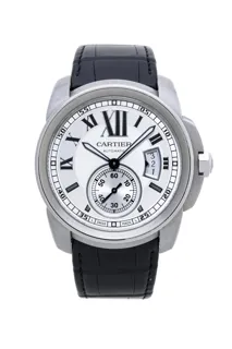 Cartier Calibre de Cartier 3389 Stainless steel Silver