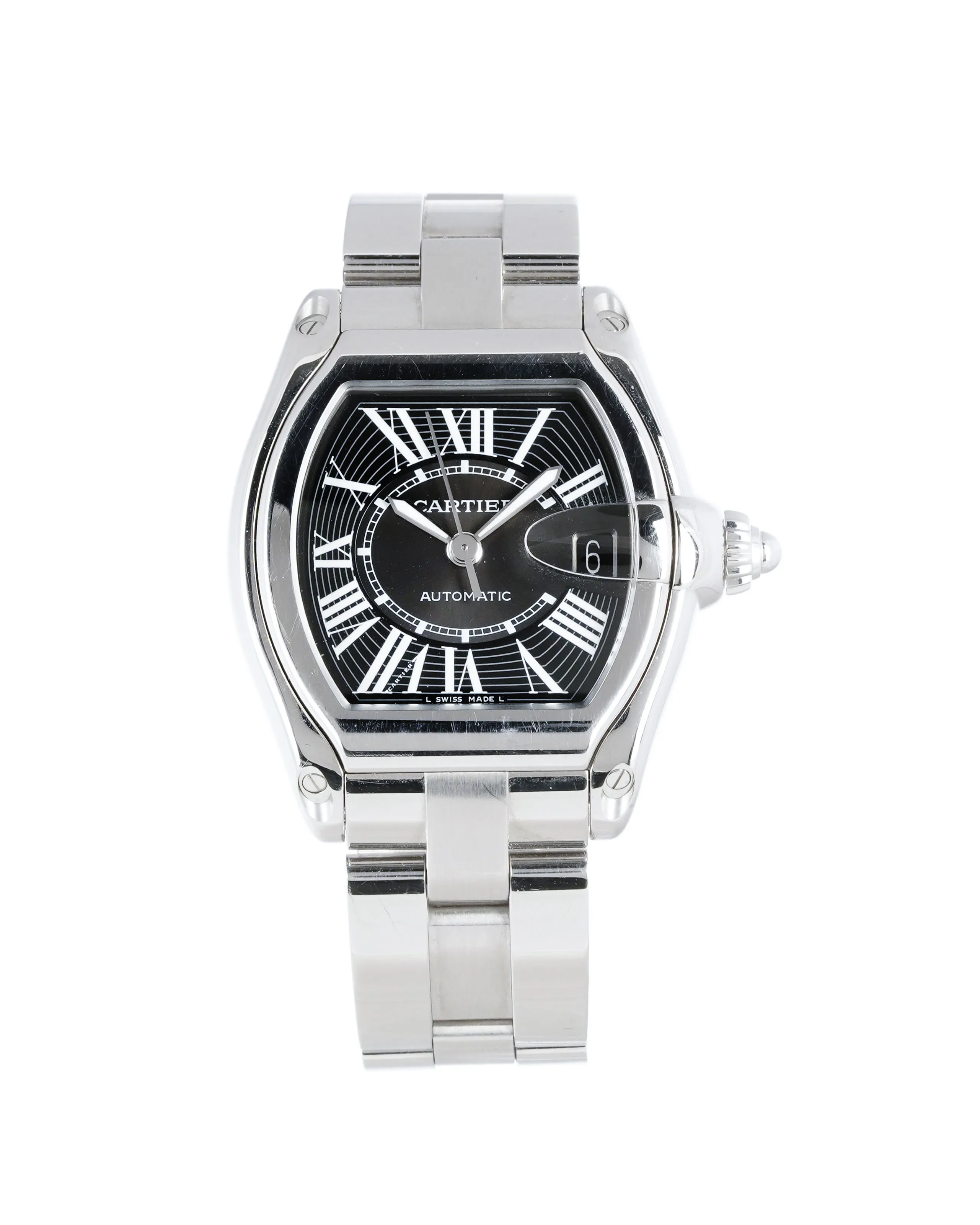 Cartier Roadster 2510 37mm Stainless steel Black