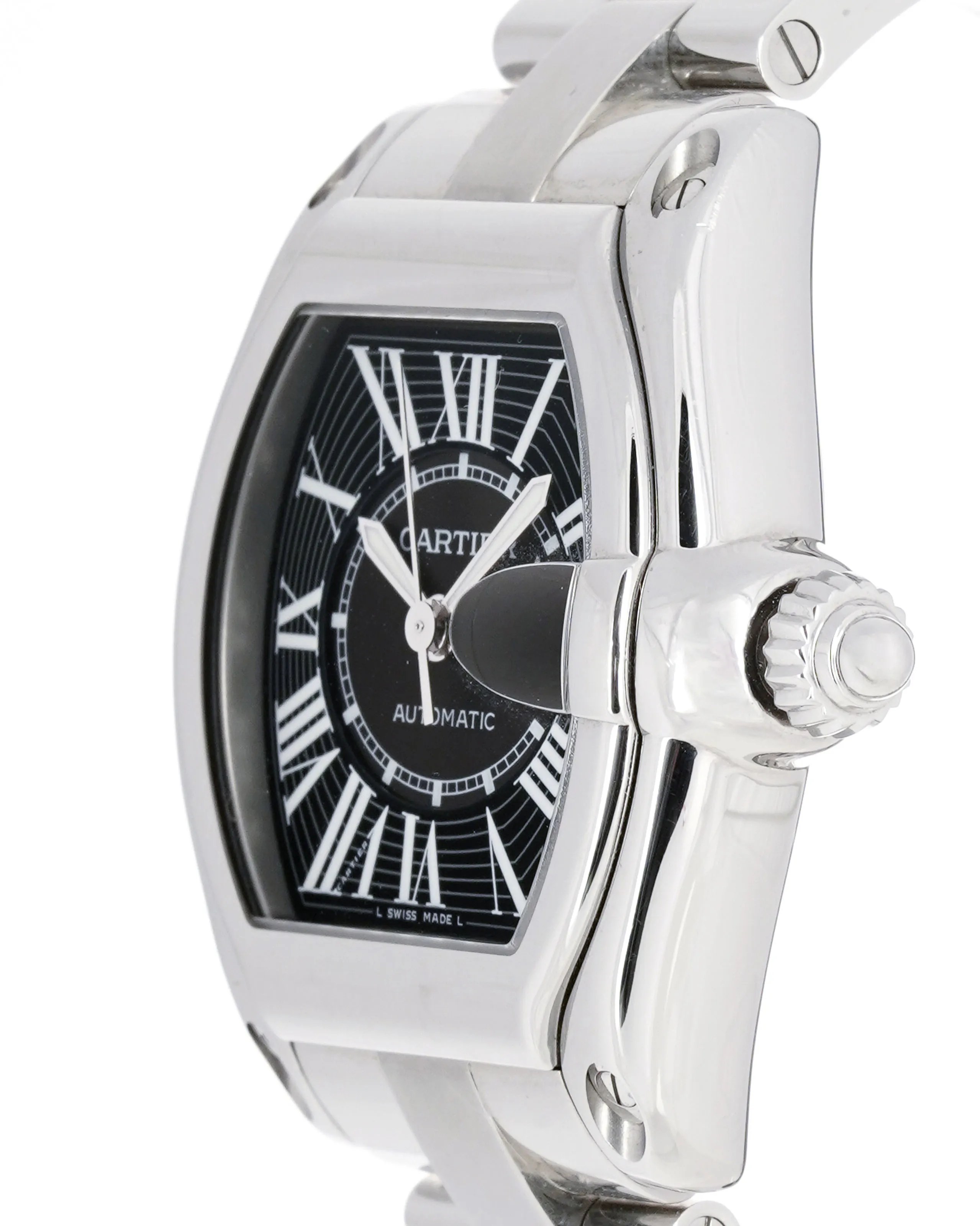 Cartier Roadster 2510 37mm Stainless steel Black 1