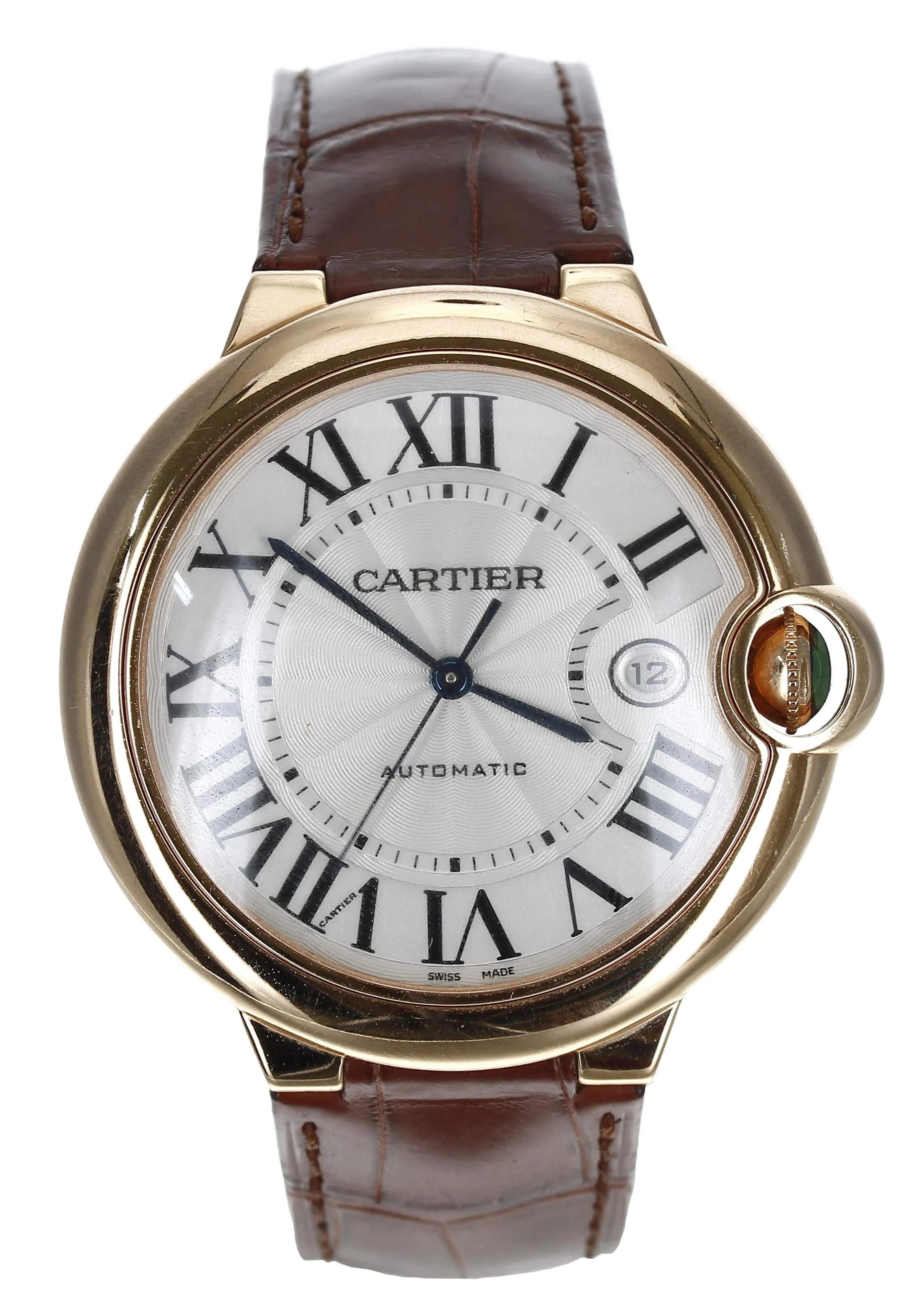 Cartier Ballon Bleu 2999 44mm Rose gold Silver