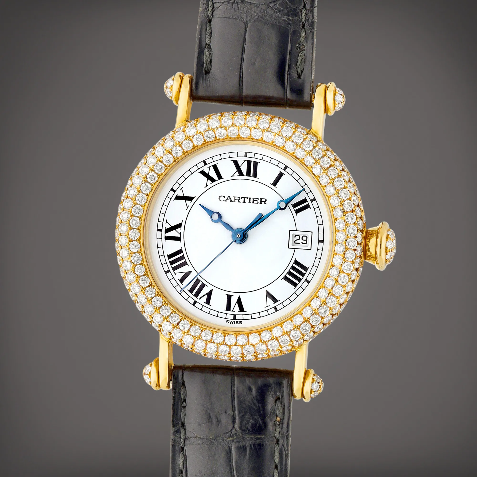 Cartier Diabolo 1430 31mm Yellow gold and Diamond White 2