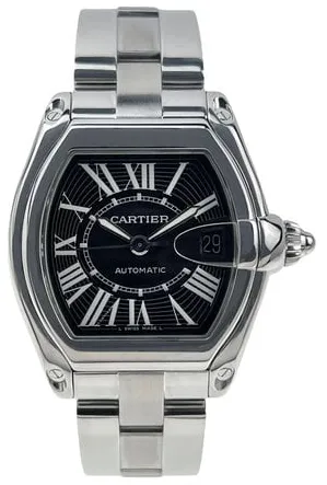 Cartier Roadster W62025V3 38mm Stainless steel Black