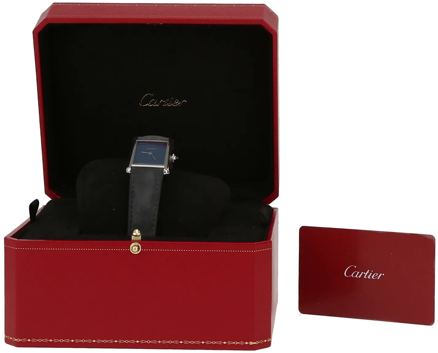 Cartier Tank 4323 26mm Stainless steel Blue 2