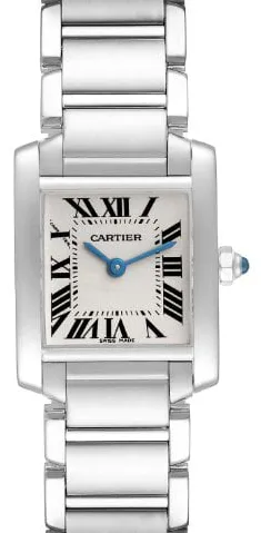 Cartier Tank W50012S3 20mm White gold Silver