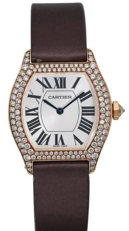 Cartier Tonneau 2643 34mm Yellow gold Silver