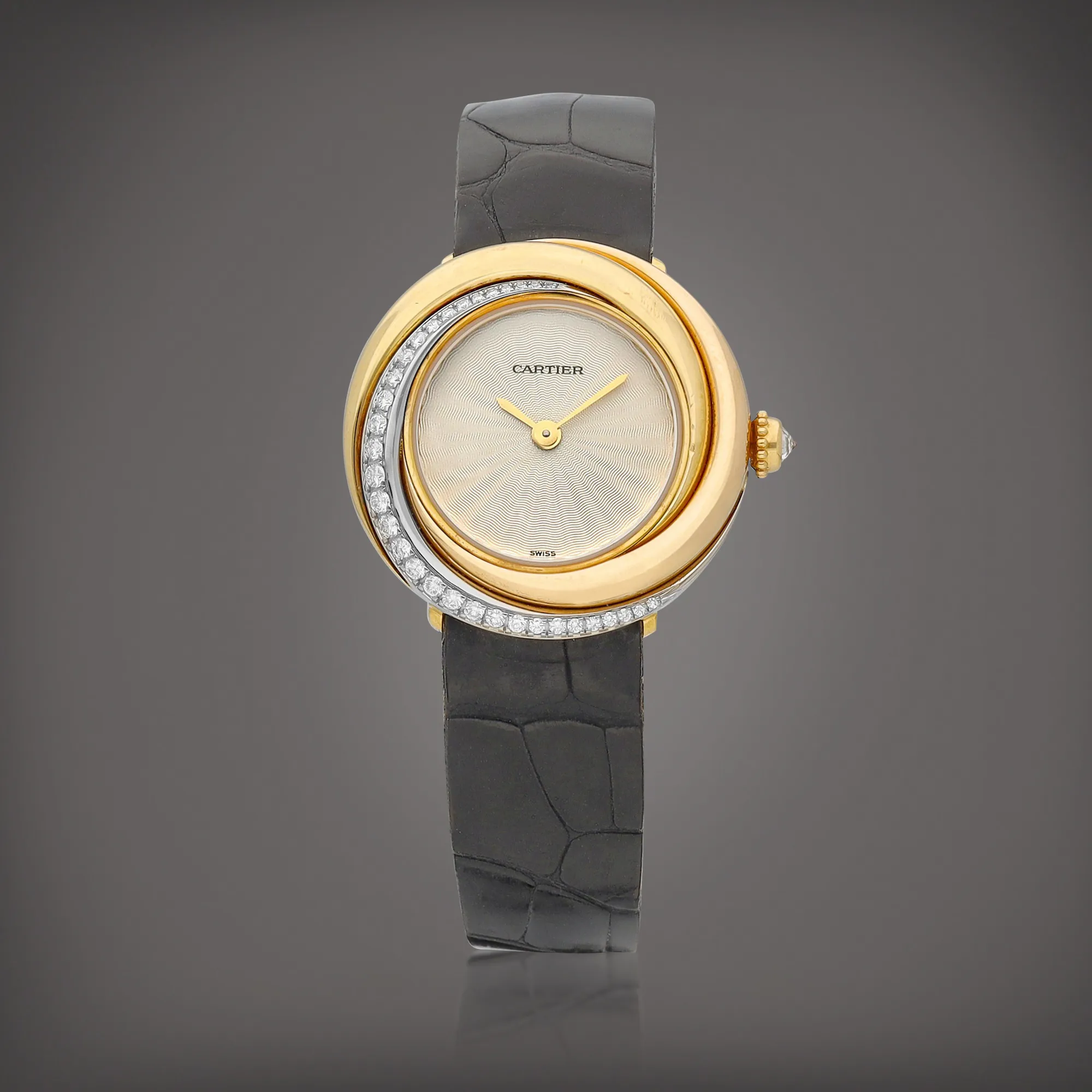 Cartier Trinity 2357 27mm Diamond and Tricolored gold Silver