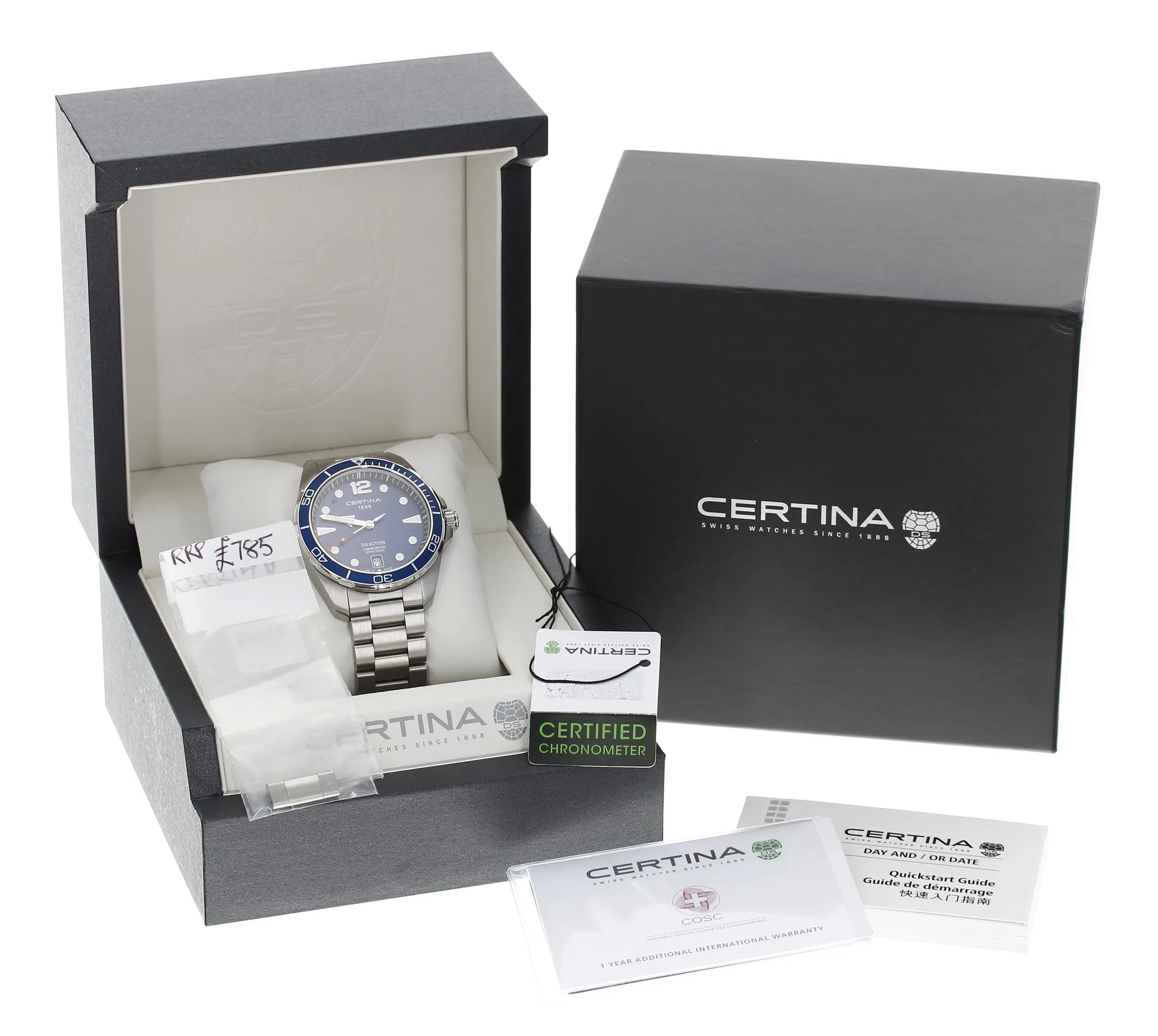 Certina DS Action C032451A 43mm Stainless steel Blue 2