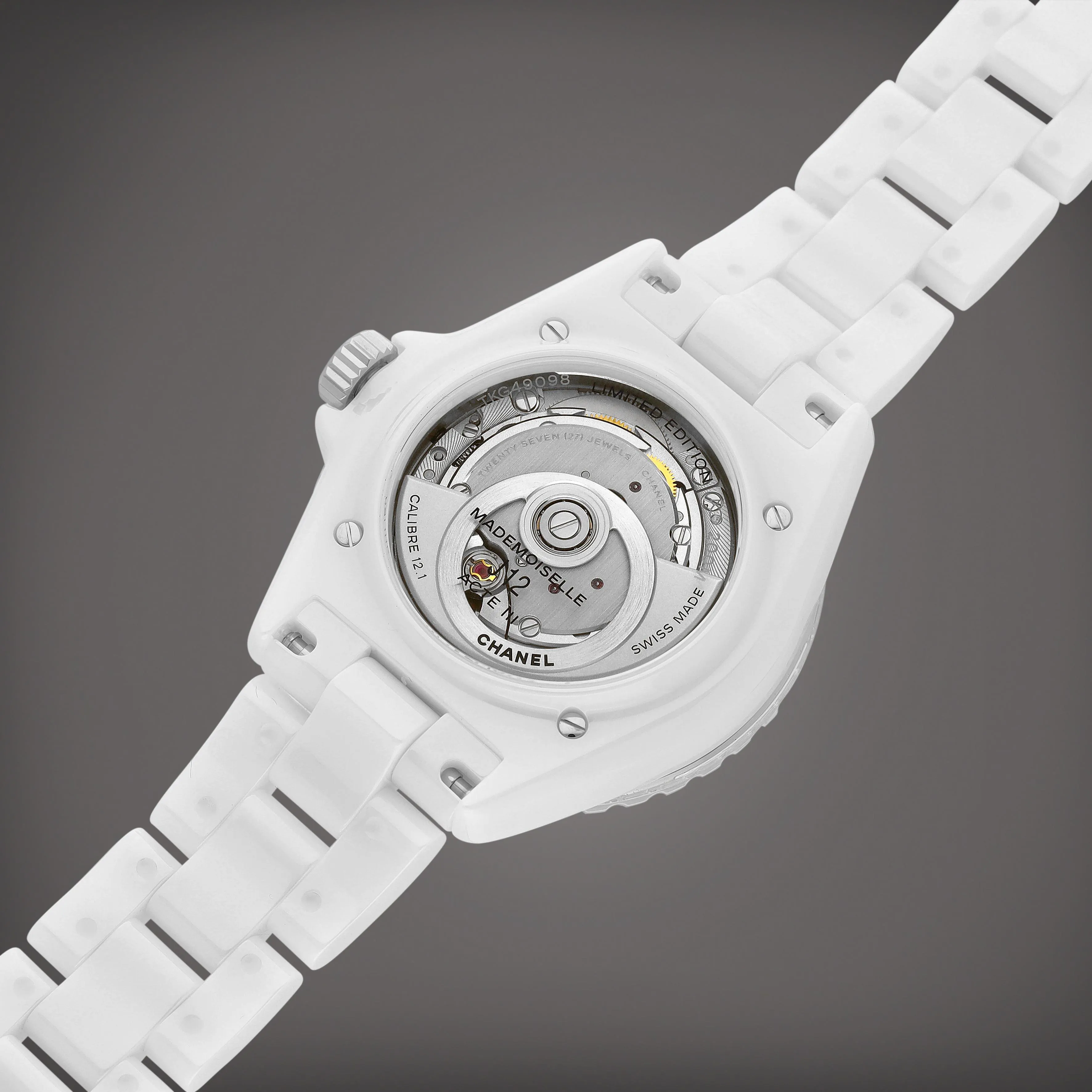 Chanel Mademoiselle H7481 38mm Ceramic and Stainless steel White 4