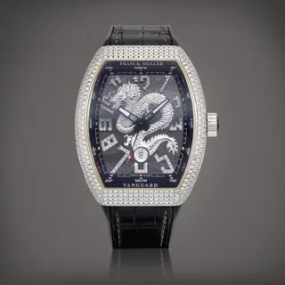 Franck Muller Vanguard Stainless steel and Diamond Black