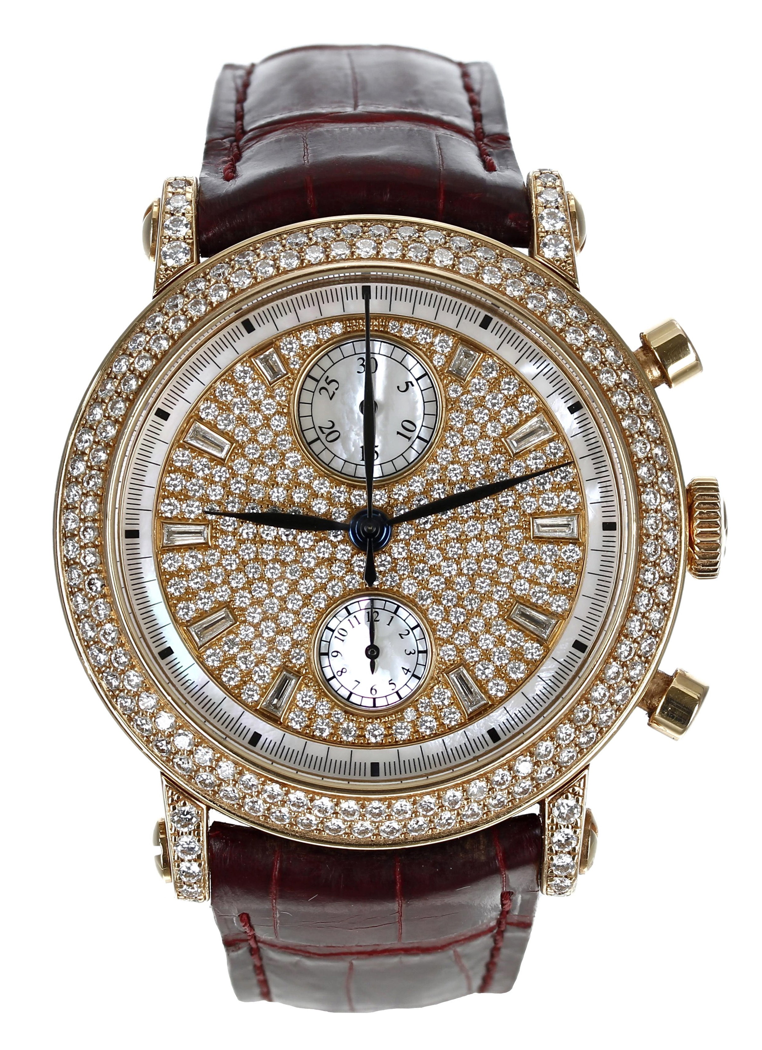 Franck Muller 7002 CC AT 2 CY D CD Rose gold and Diamond