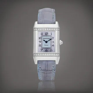 Jaeger-LeCoultre Reverso 265.8.08 Stainless steel and Diamond Blue