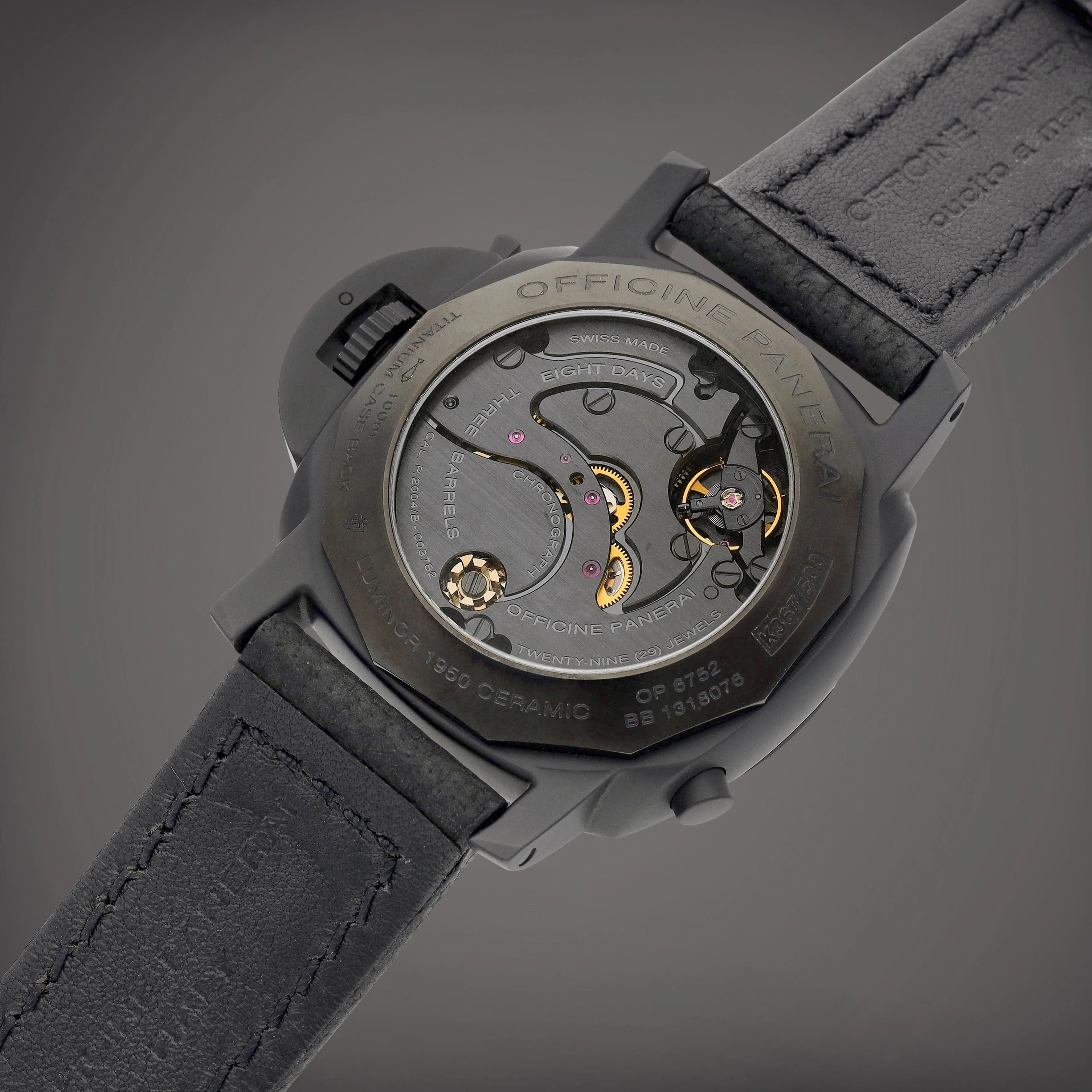 Panerai Luminor 1950 PAM 00317 44mm Titanium and ceramic Black 4