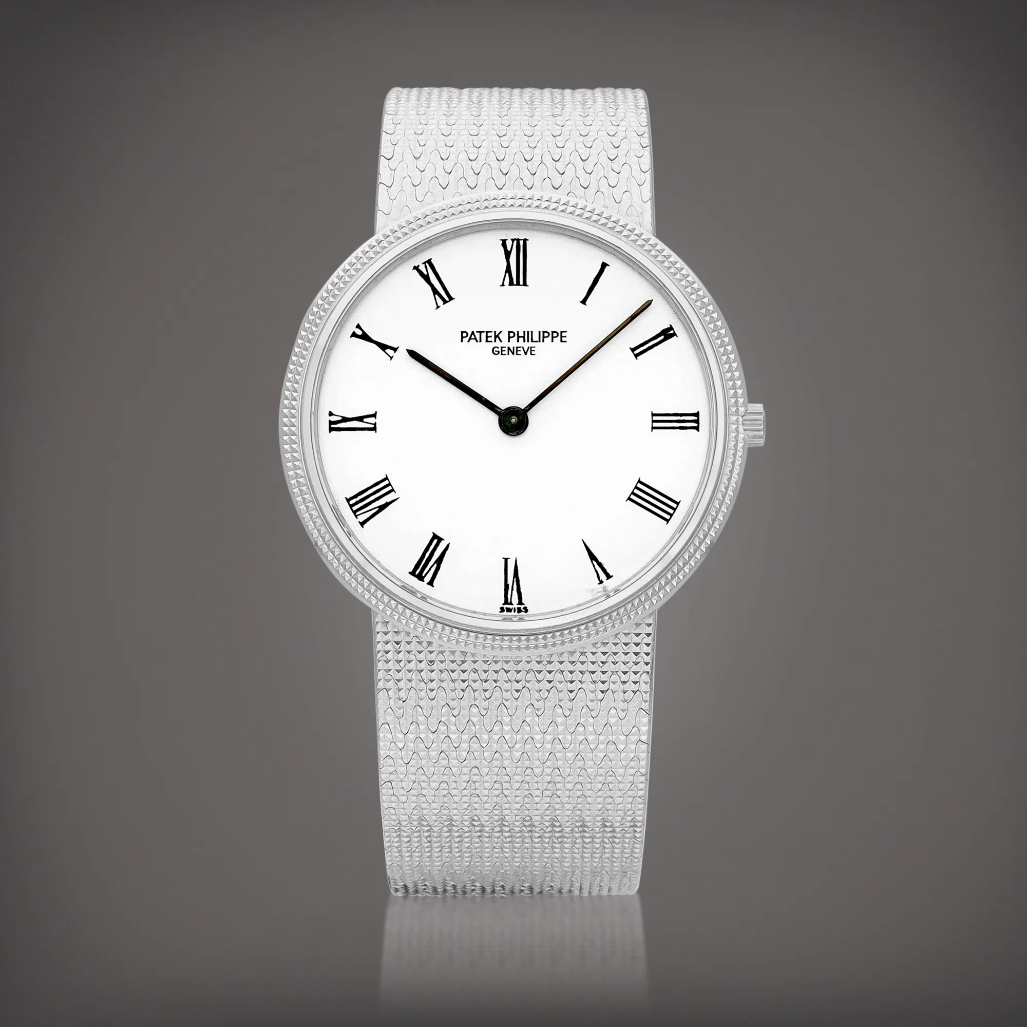 Patek Philippe Calatrava 3744 33mm White gold White