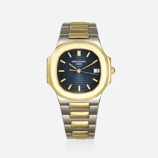 Patek Philippe Nautilus 3900/1 Yellow gold and Stainless steel Blue