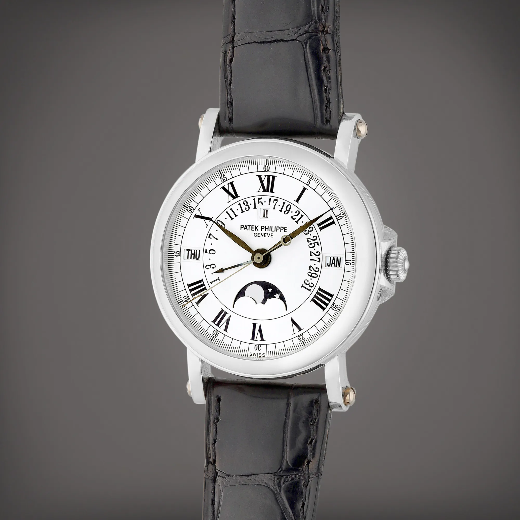 Patek Philippe Perpetual Calendar 5059 36mm Platinum Silver 1