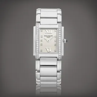 Patek Philippe Twenty~4 4910/10A Stainless steel and Diamond Silver