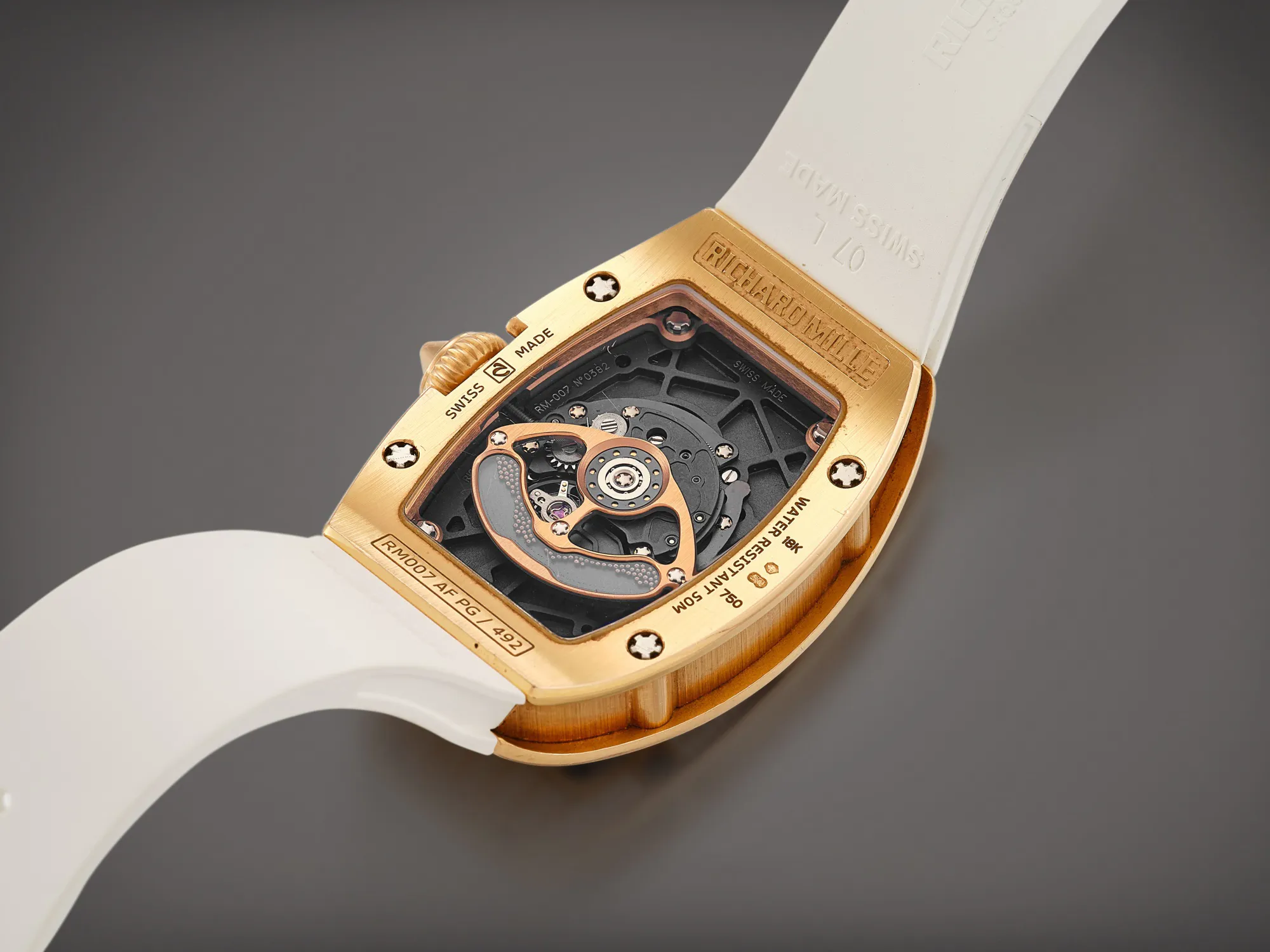 Richard Mille RM 007 45mm Rose gold Semi-skeletonized 3