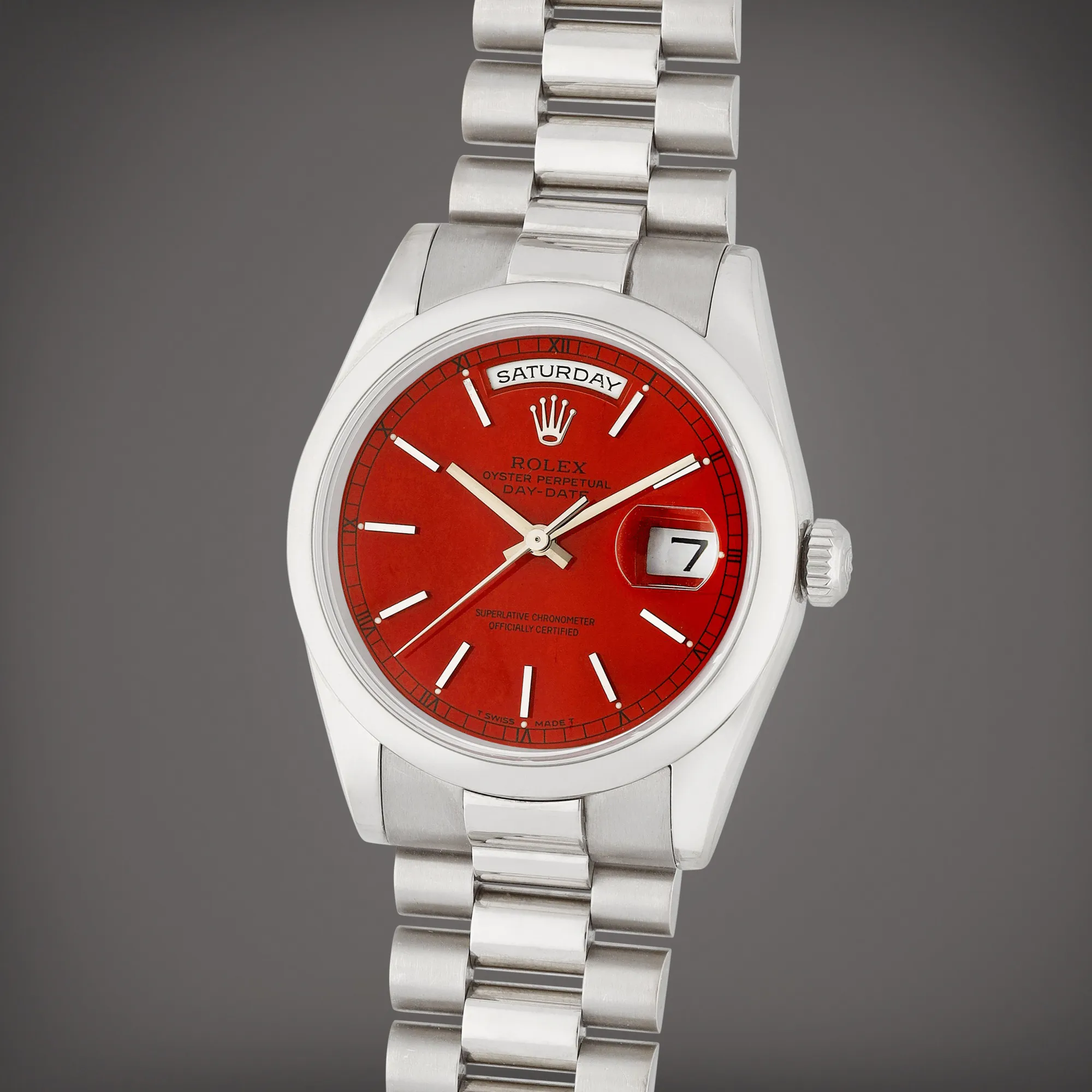 Rolex Day-Date 36 118209 37mm White gold Red 1