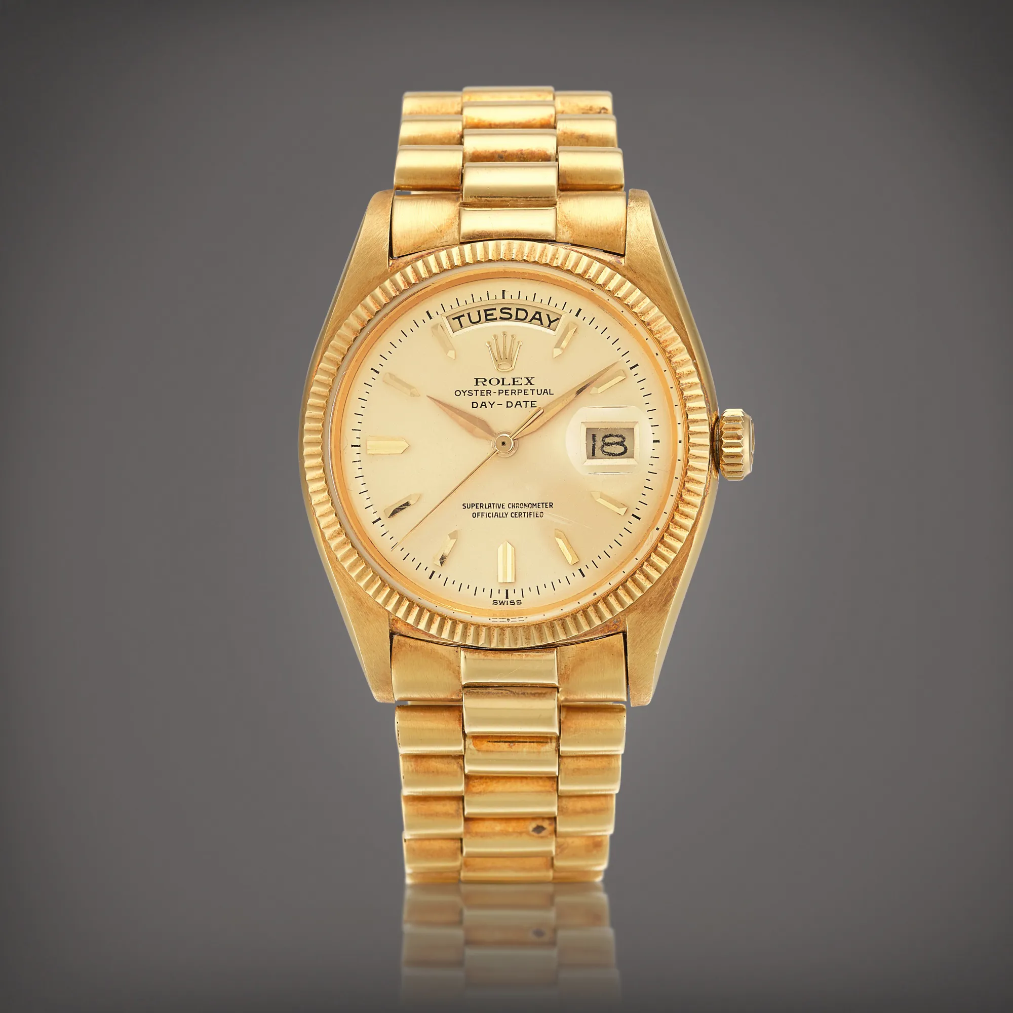 Rolex Day-Date 6611 36mm Yellow gold Champagne