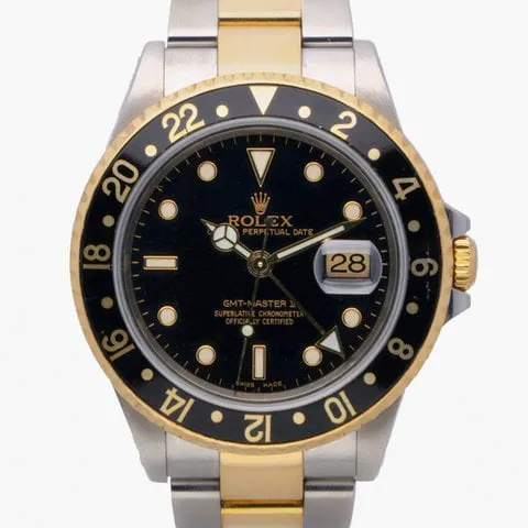 Rolex GMT-Master II 16713 40mm Yellow gold and Stainless steel Black