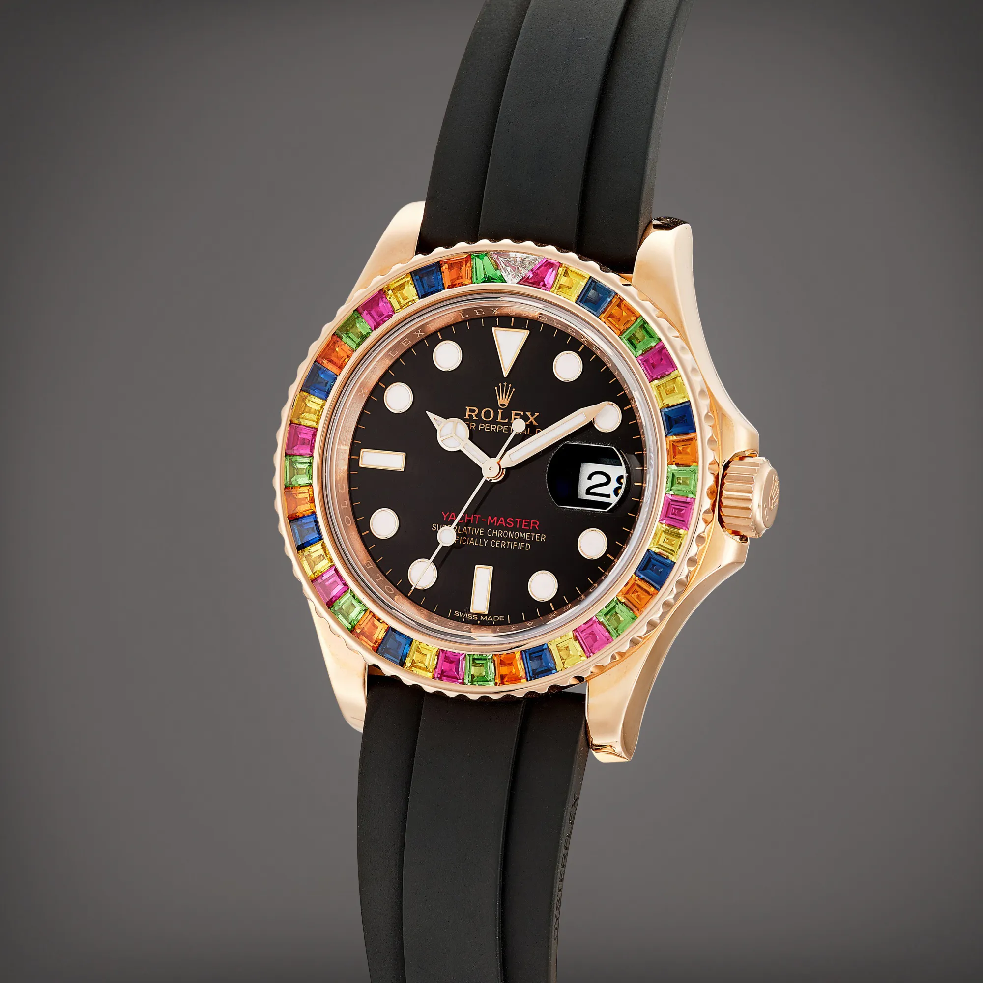 Rolex Yacht-Master 40 116695 SATS 40mm Rose gold and Diamond Black 3