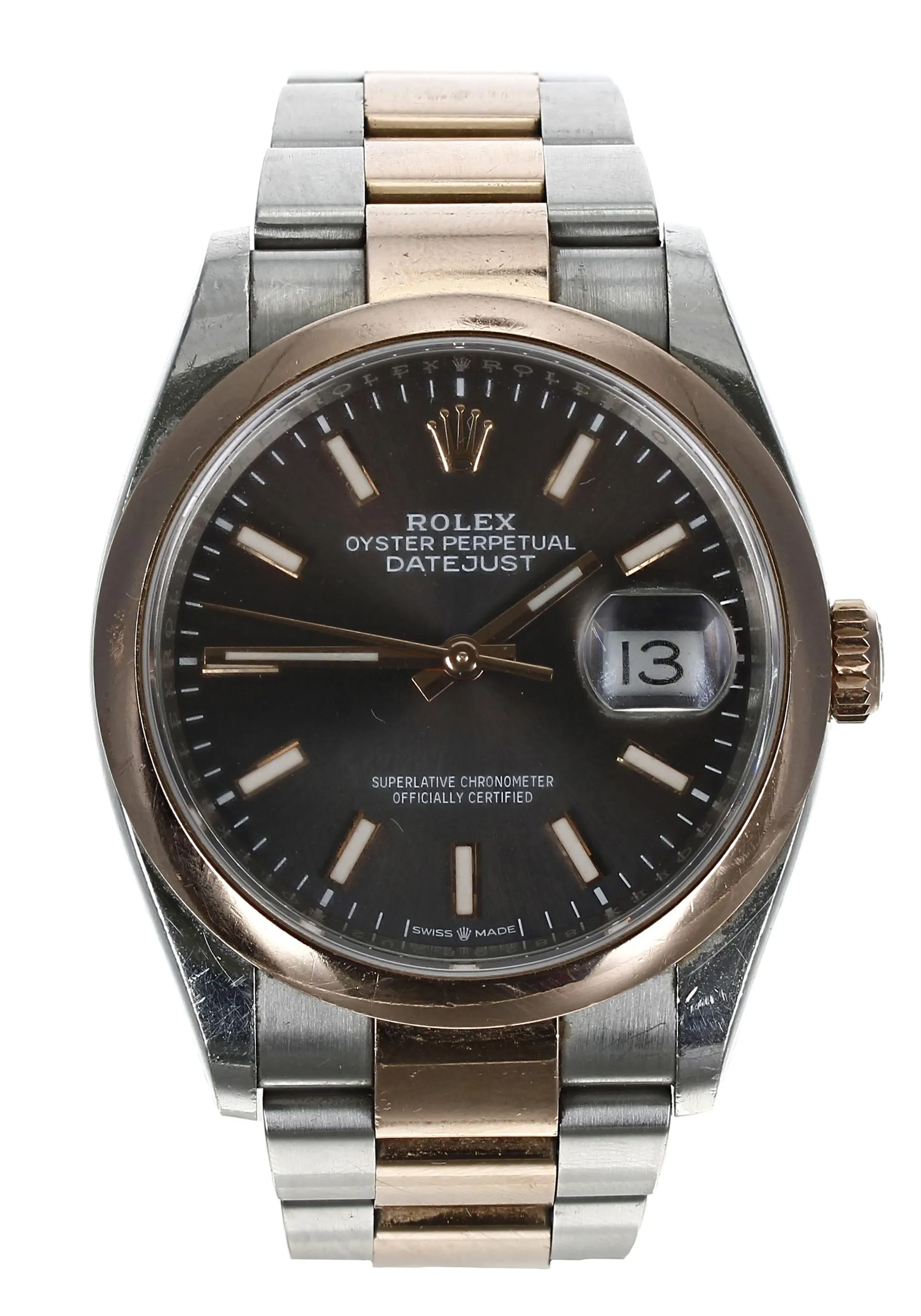 Rolex Datejust 36 126201 36mm Rose gold and Stainless steel Gray