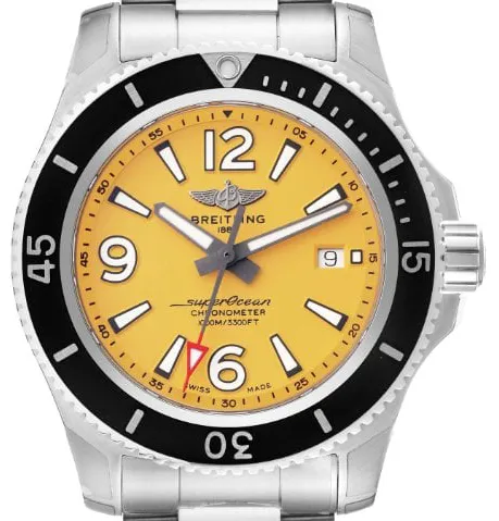 Breitling Superocean A17367 44mm Stainless steel Yellow