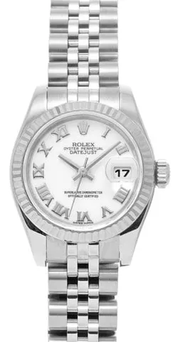 Rolex Lady-Datejust 179174 26mm Stainless steel White