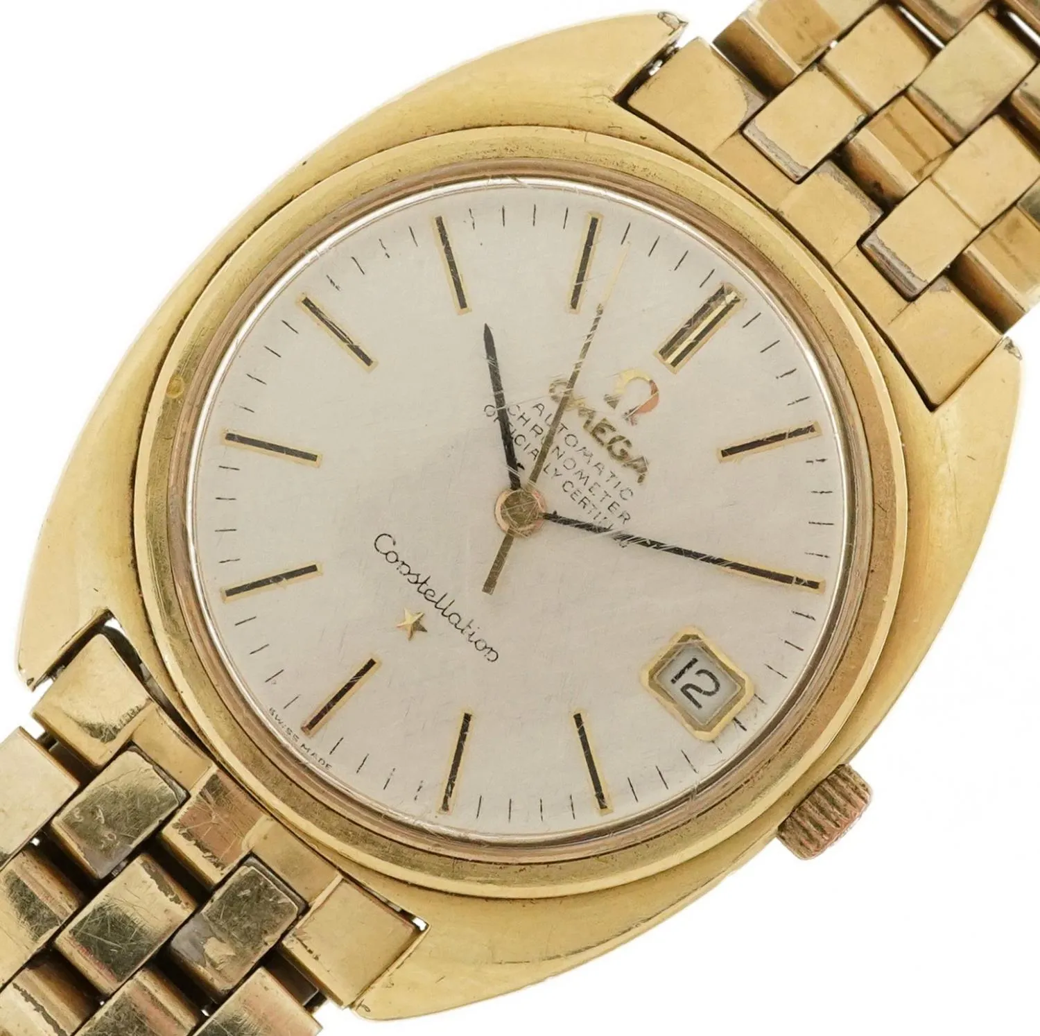 Omega Constellation 34mm Gold-plated White