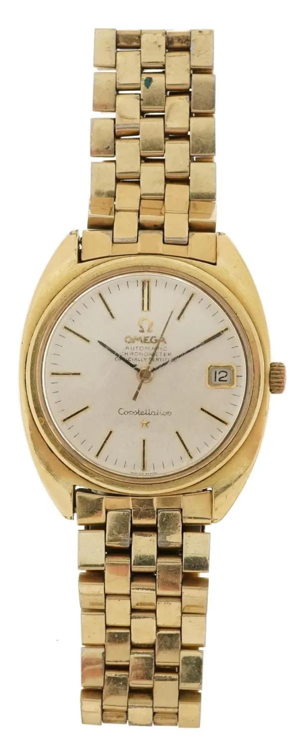 Omega Constellation 34mm Gold-plated White 1