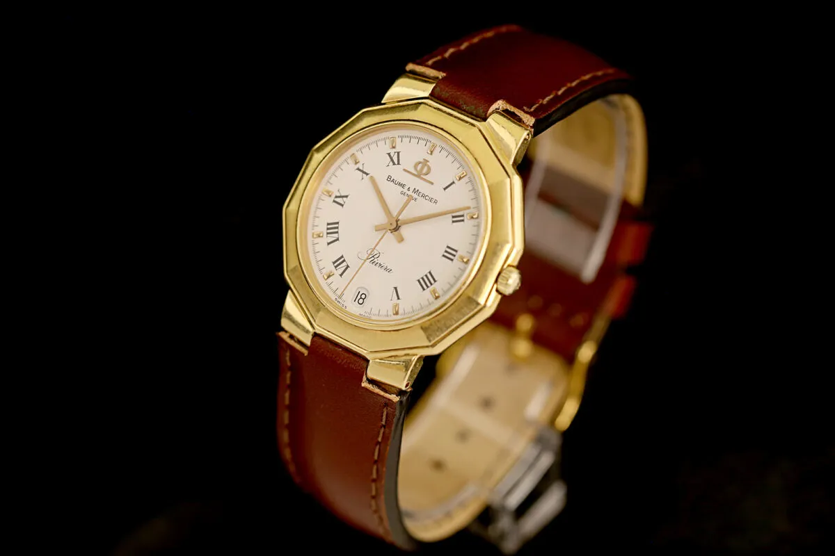 Baume & Mercier Riviera 87012 9 34mm Yellow gold Weißes 4