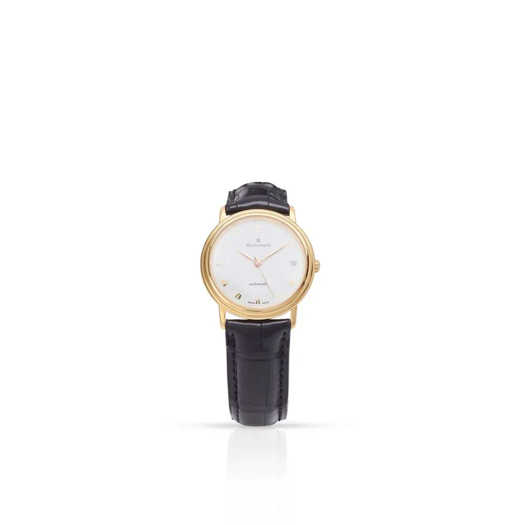 Blancpain Villeret Ultra-Slim 1184 33.5mm Yellow gold White