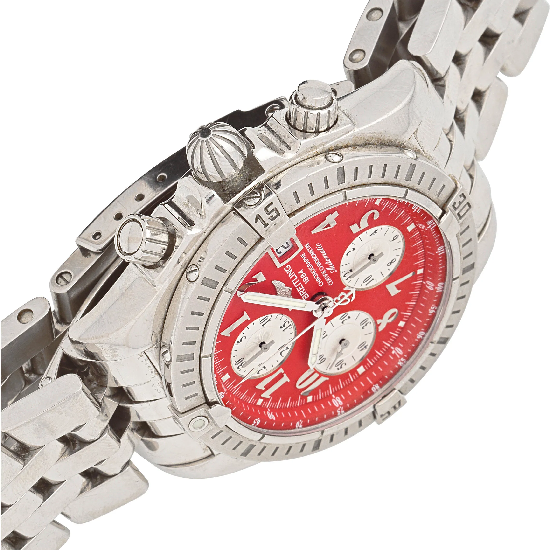 Breitling Chronometre A1335611/K508 44mm Stainless steel Red 5