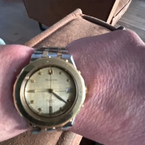 Bulova 35mm Yellow gold and Stainless steel Gold