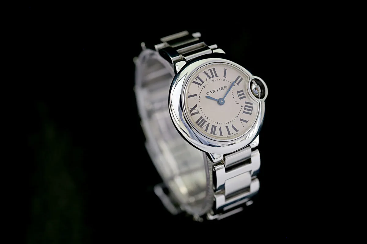 Cartier Ballon Bleu 3009 28mm Stahl Weiß 1