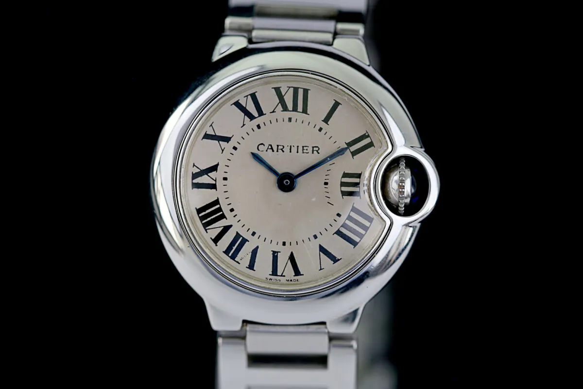 Cartier Ballon Bleu 3009 28mm Stahl Weiß 2