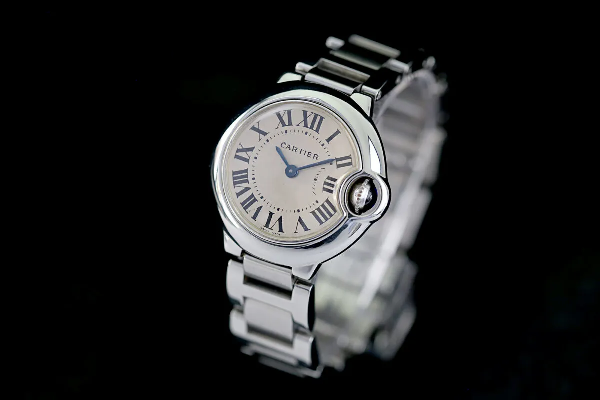 Cartier Ballon Bleu 3009 28mm Stahl Weiß 3