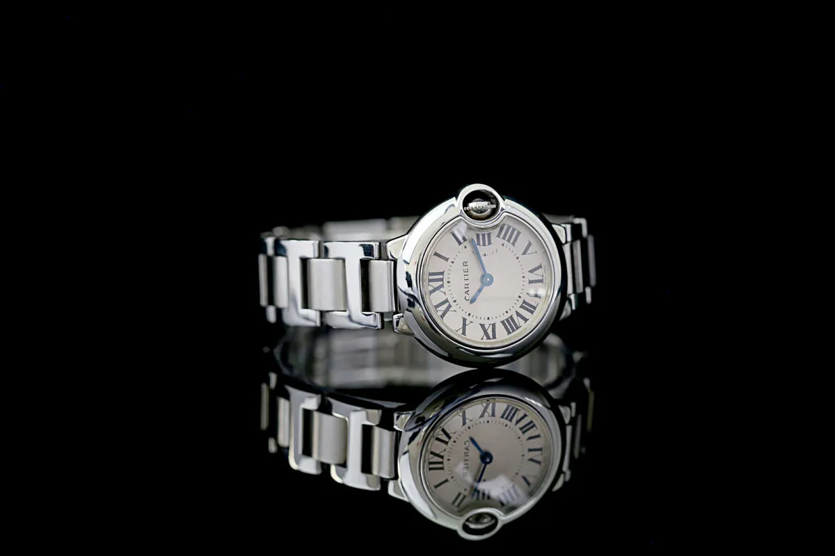 Cartier Ballon Bleu 3009 28mm Stahl Weiß 10