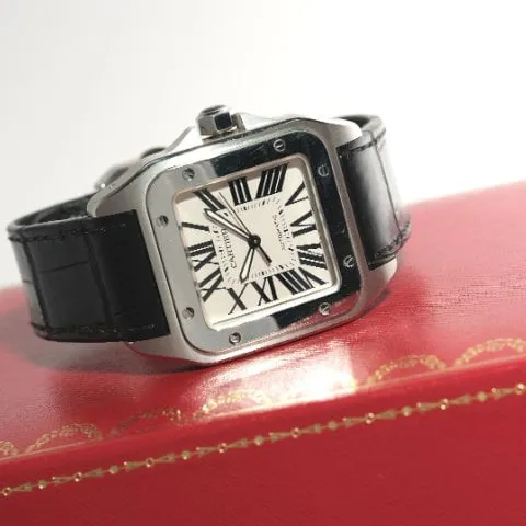 Cartier Santos 2656 38mm Stainless steel White