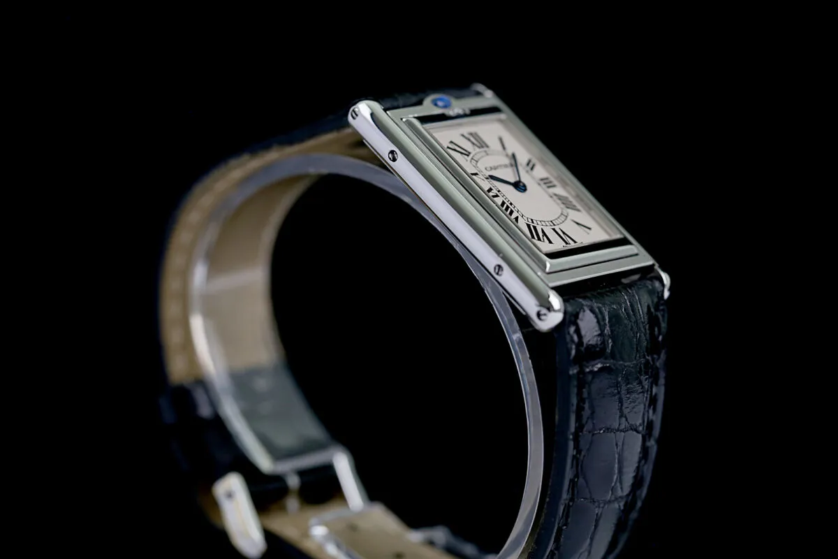 Cartier Tank 2390 25mm Stahl Weiß 6