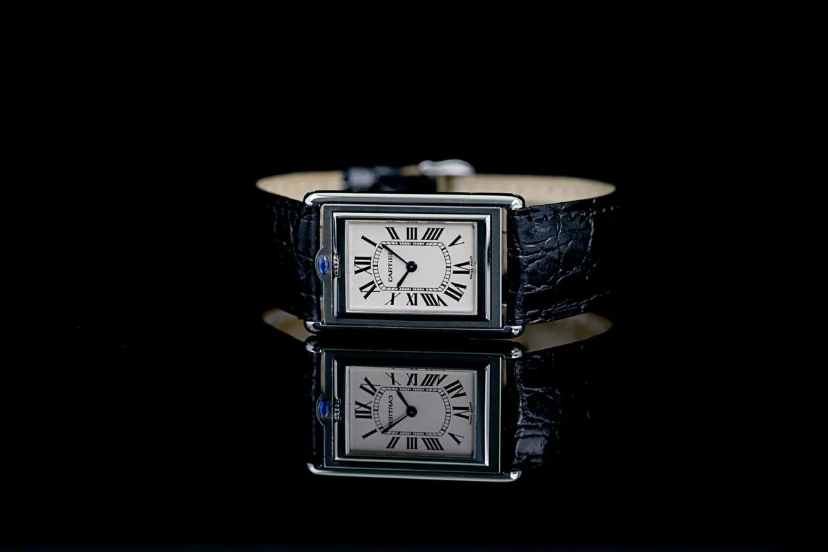 Cartier Tank 2390 25mm Stahl Weiß 11