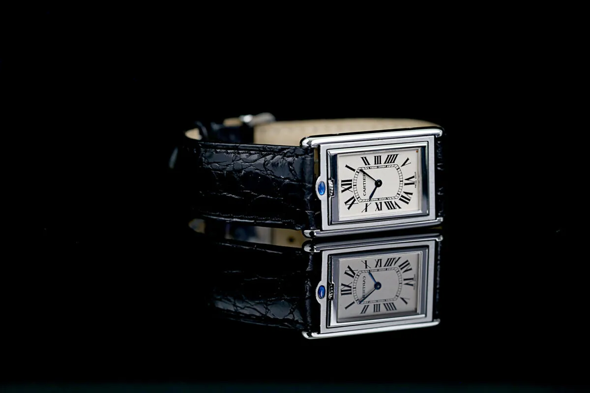 Cartier Tank 2390 25mm Stahl Weiß 12