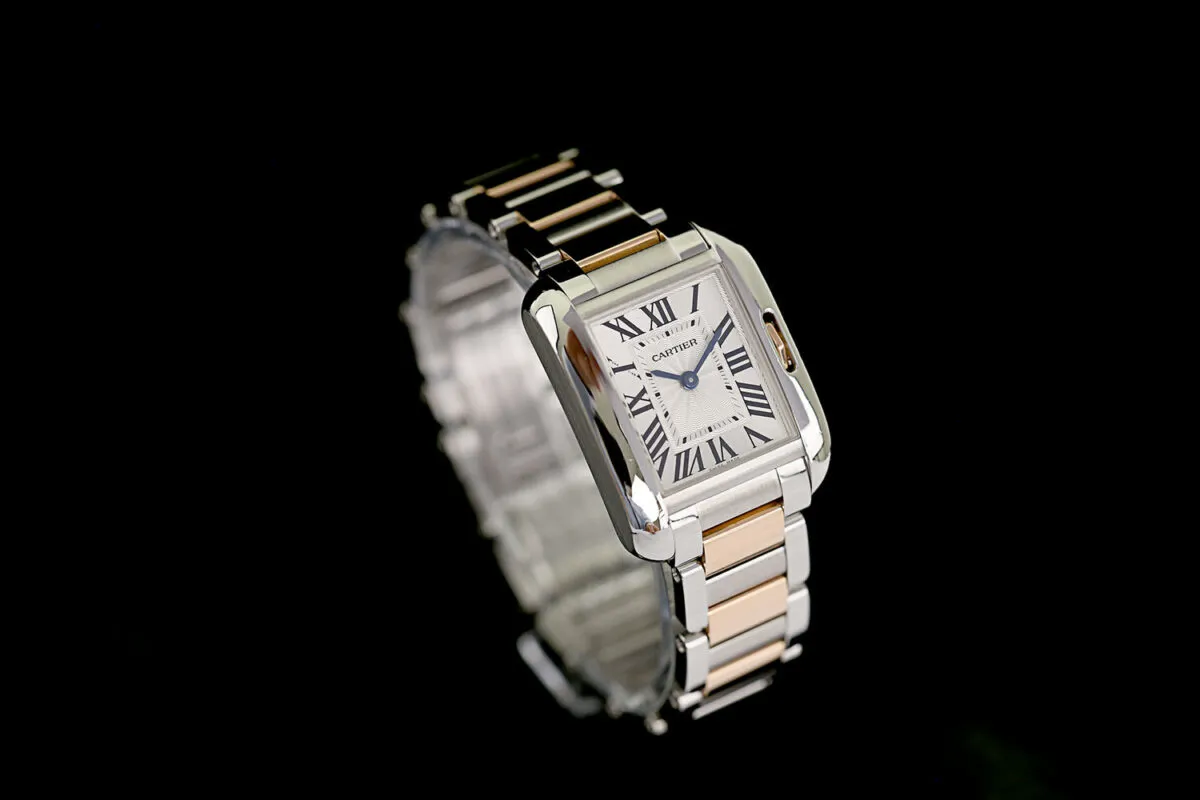 Cartier Tank 3485 23.5mm Stahl Silber 1