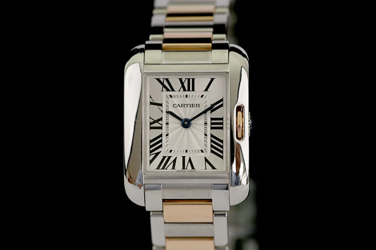 Cartier Tank 3485 23.5mm Stahl Silber 2