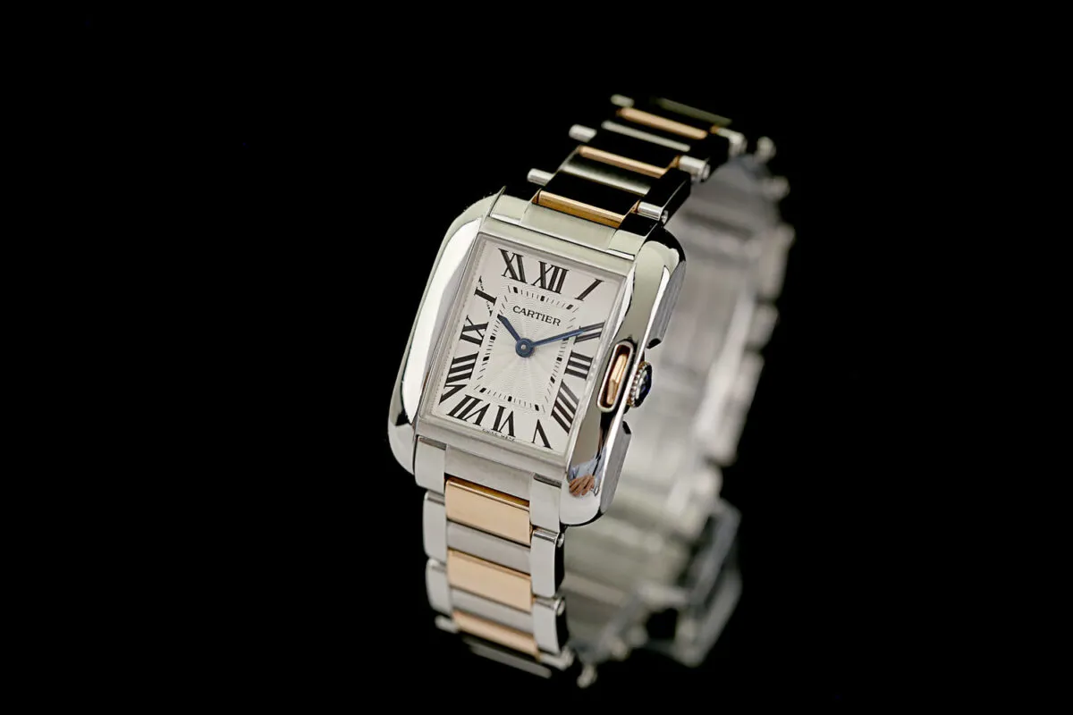 Cartier Tank 3485 23.5mm Stahl Silber 3