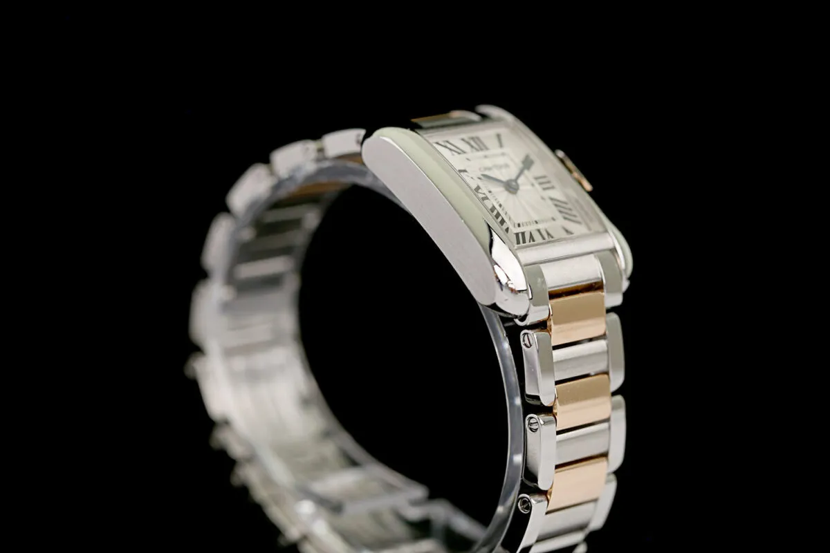 Cartier Tank 3485 23.5mm Stahl Silber 4