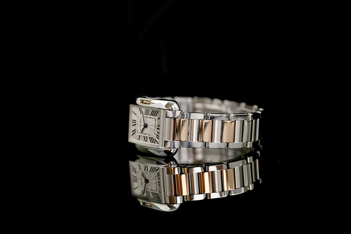 Cartier Tank 3485 23.5mm Stahl Silber 12