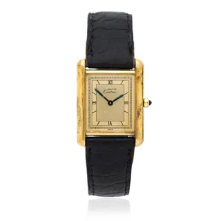 Cartier Tank 681006 Vermeil Champagne