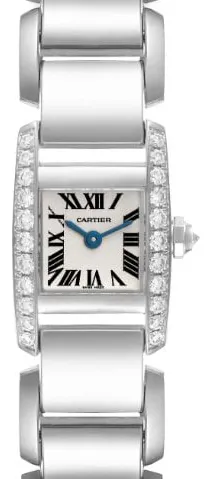 Cartier Tank WE70069H 16mm White gold Silver