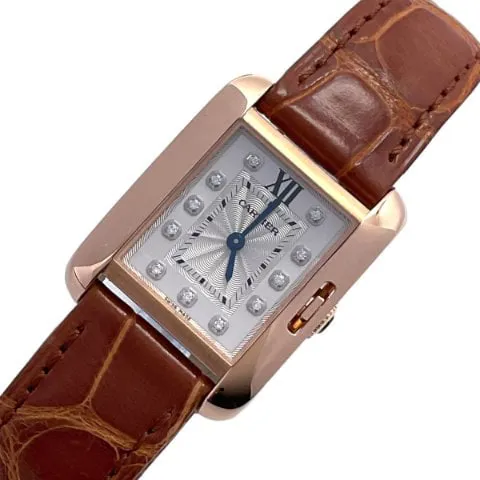 Cartier Tank WJTA0007 30mm Rose gold Silver